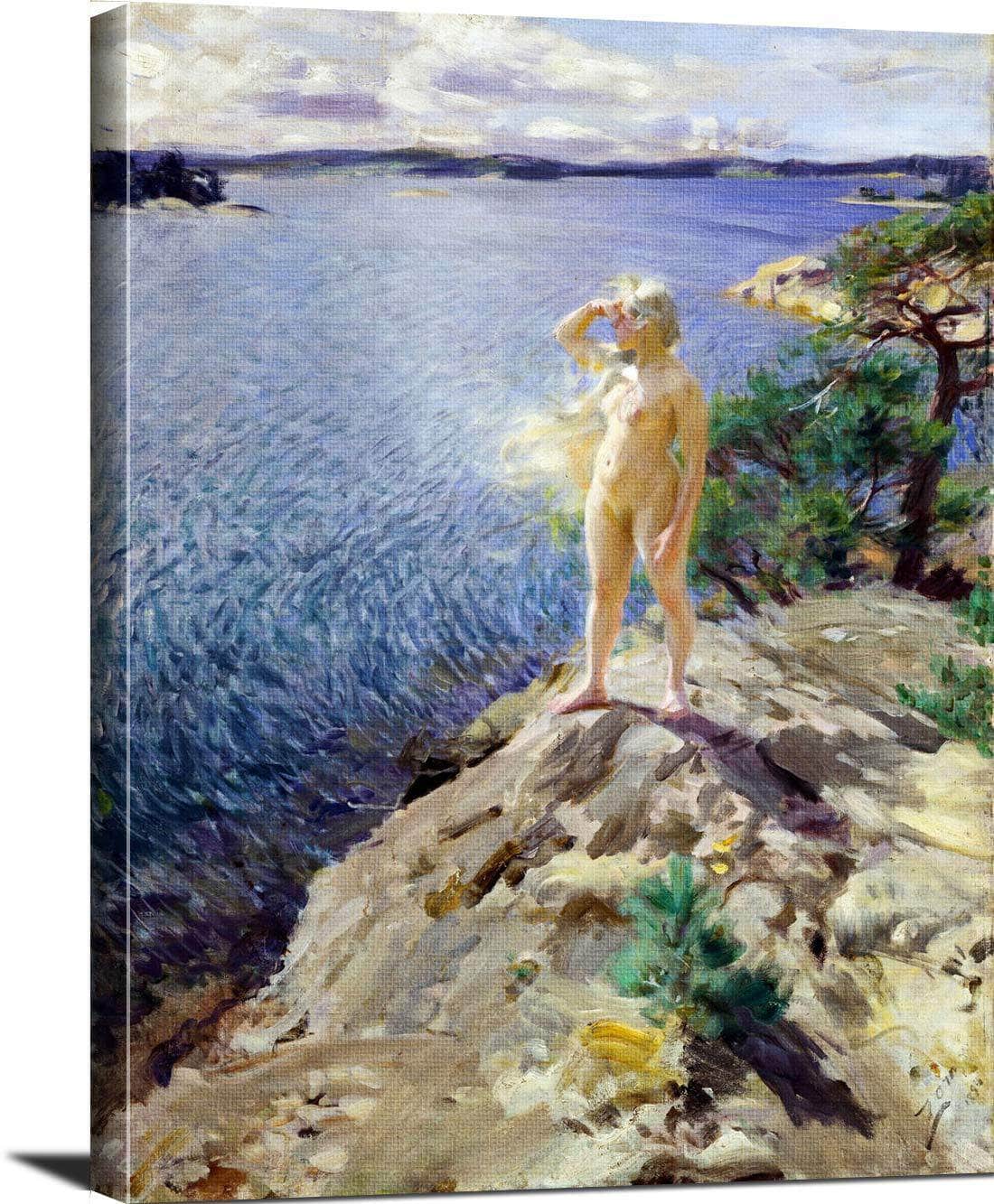 In The Skerries Painting Anders Zorn Canvas Art Fine Art Print