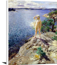 In The Skerries Painting Anders Zorn Canvas Art Fine Art Print