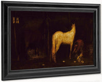 In The Stable By Albert Pinkhamryder Fine Art Print