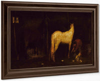 In The Stable By Albert Pinkhamryder Fine Art Print