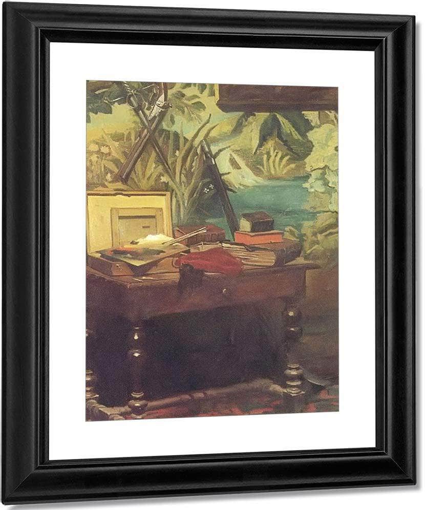 In The Studio 1861 By Claude Monet Fine Art Print