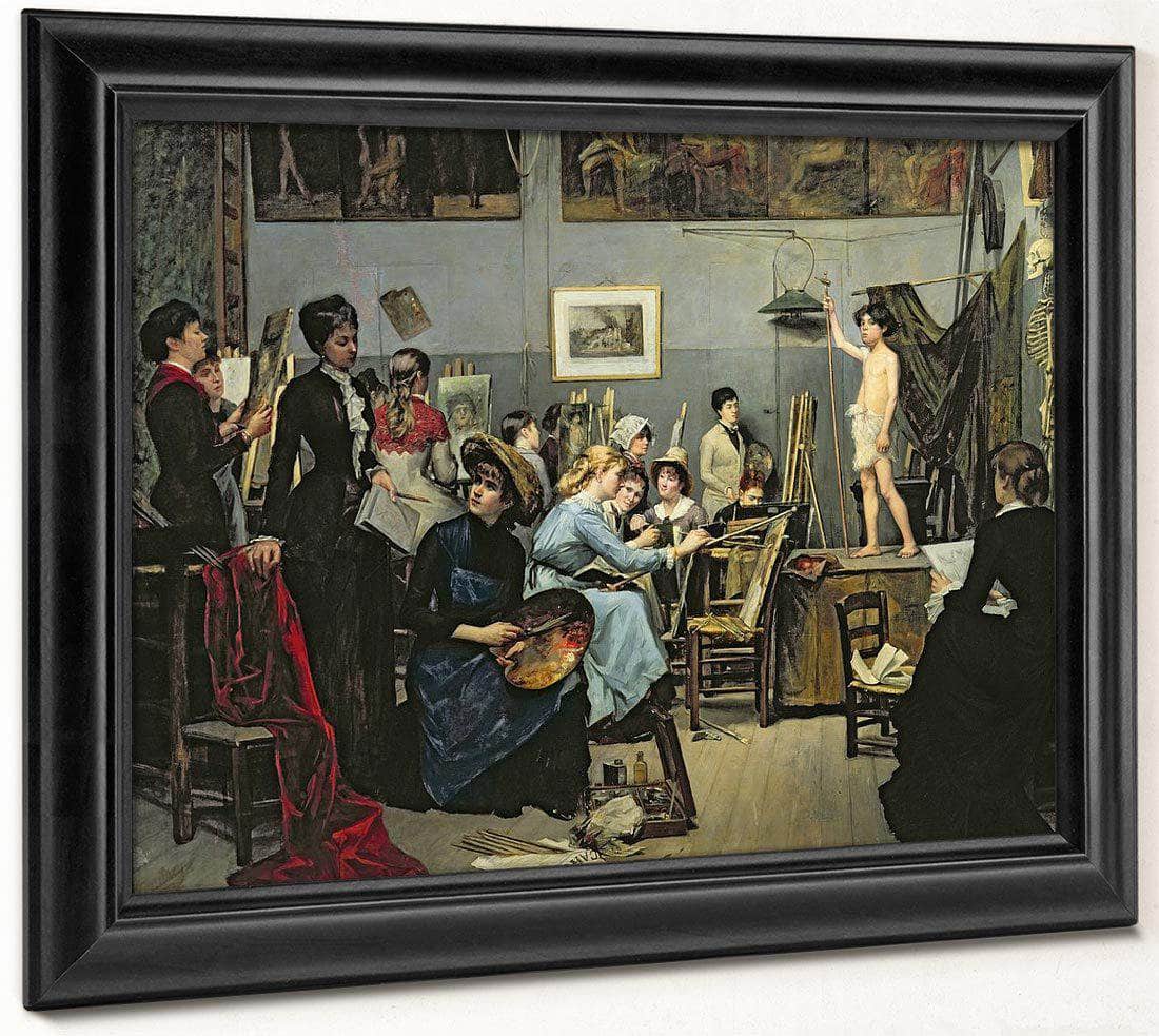 In The Studio 1881 By Marie Bashkirtseff Fine Art Print
