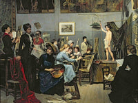 In The Studio 1881 By Marie Bashkirtseff Fine Art Print