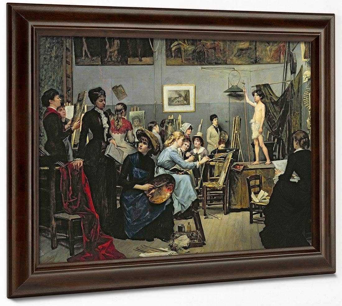 In The Studio 1881 By Marie Bashkirtseff Fine Art Print