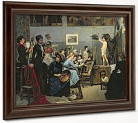 In The Studio 1881 By Marie Bashkirtseff Fine Art Print