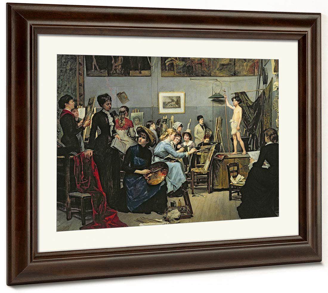 In The Studio 1881 By Marie Bashkirtseff Fine Art Print