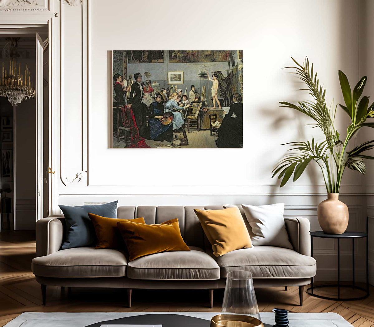 In The Studio 1881 By Marie Bashkirtseff Fine Art Print