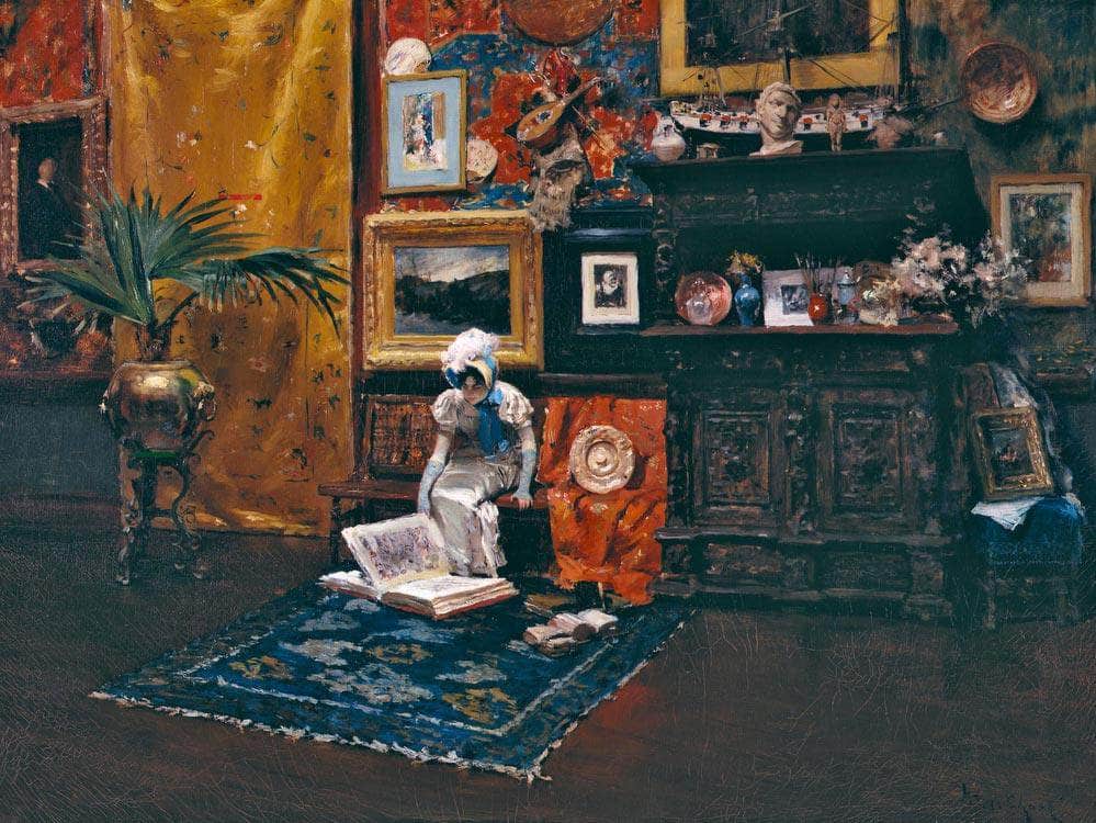 In The Studio By Chase William Merritt Fine Art Print