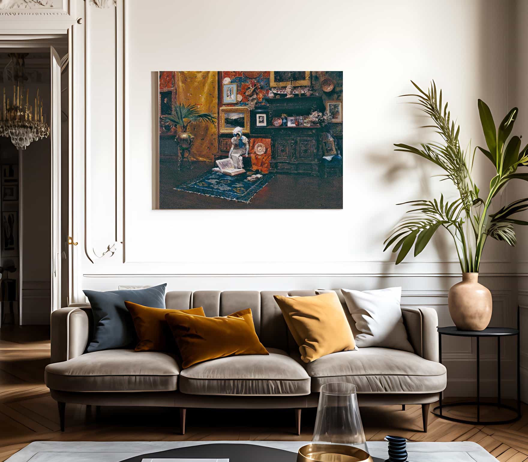 In The Studio By Chase William Merritt Fine Art Print