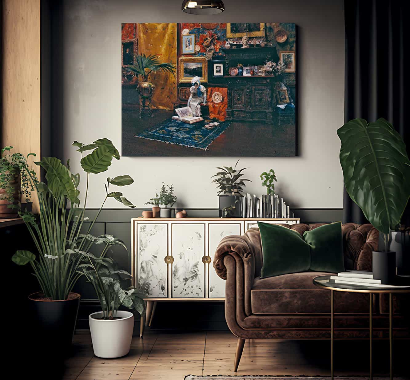 In The Studio By Chase William Merritt Fine Art Print