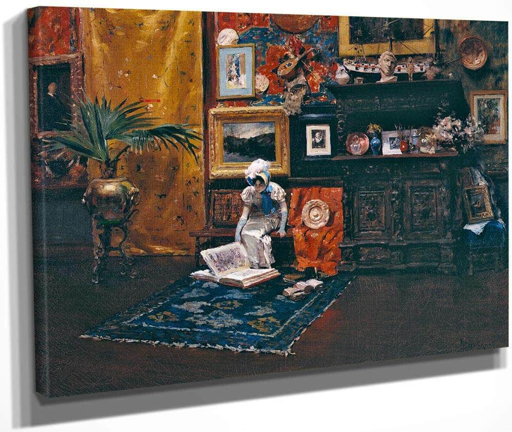 In The Studio By Chase William Merritt Fine Art Print