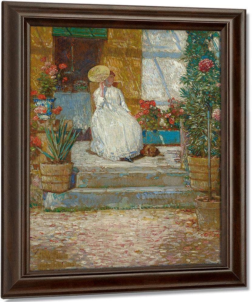 In The Sun By Childe Hassam Fine Art Print