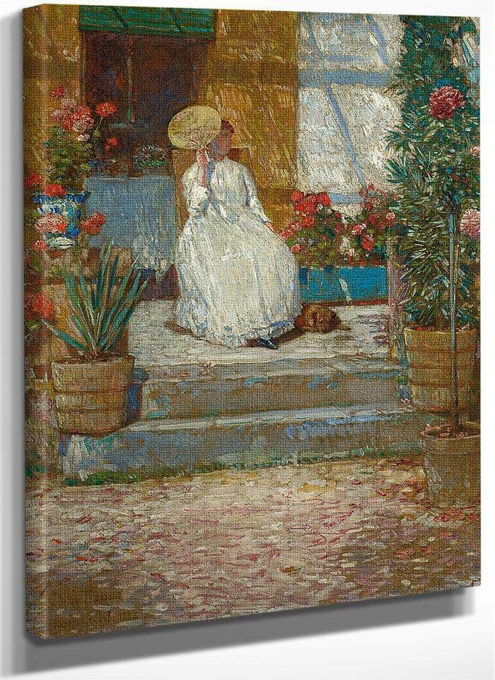 In The Sun By Childe Hassam Fine Art Print