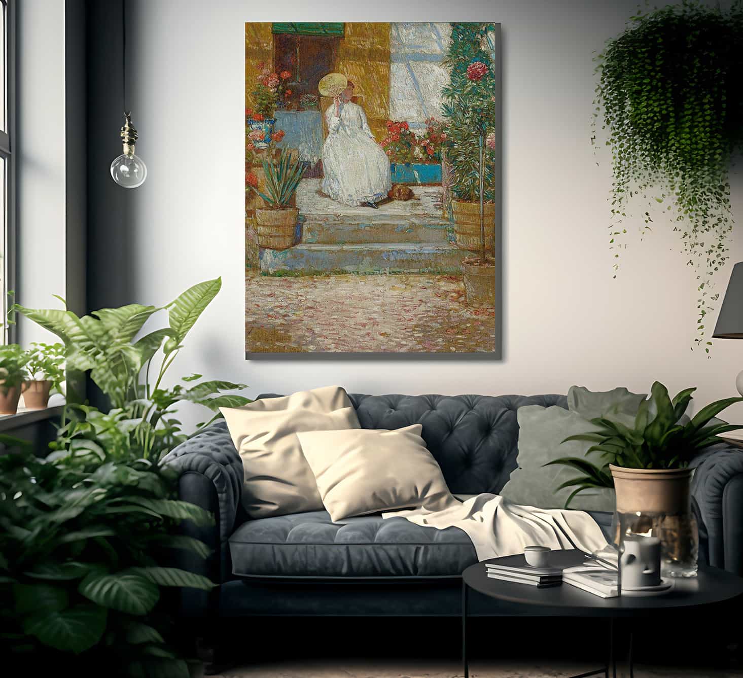 In The Sun By Childe Hassam Fine Art Print