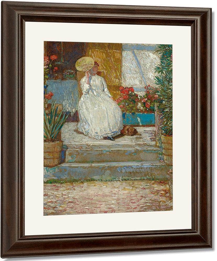 In The Sun By Childe Hassam Fine Art Print