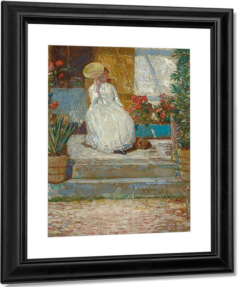 In The Sun By Childe Hassam Fine Art Print