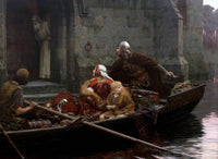 In The Time Of Peril Painting Edmund Blair Leighton Canvas Art Fine Art Print