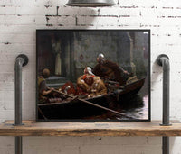 In The Time Of Peril Painting Edmund Blair Leighton Canvas Art Fine Art Print