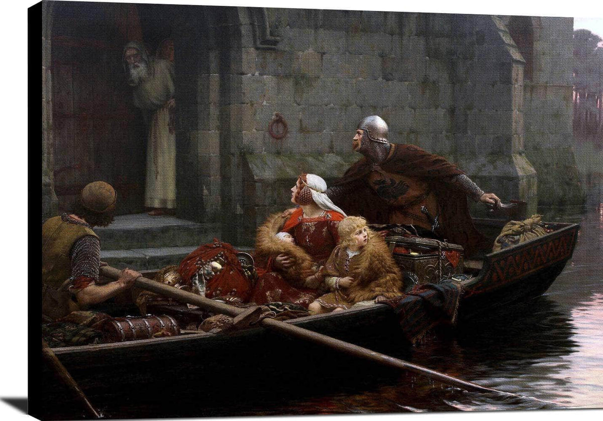 In The Time Of Peril Painting Edmund Blair Leighton Canvas Art Fine Art Print