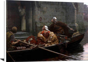 In The Time Of Peril Painting Edmund Blair Leighton Canvas Art Fine Art Print