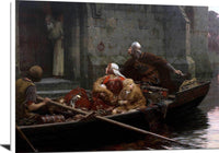 In The Time Of Peril Painting Edmund Blair Leighton Canvas Art Fine Art Print