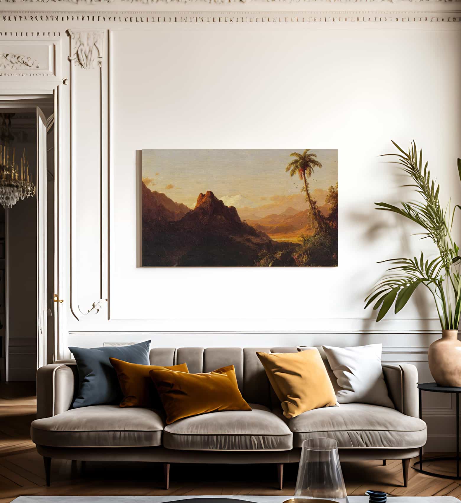 In The Tropics By Fredric Edwin Church Fine Art Print