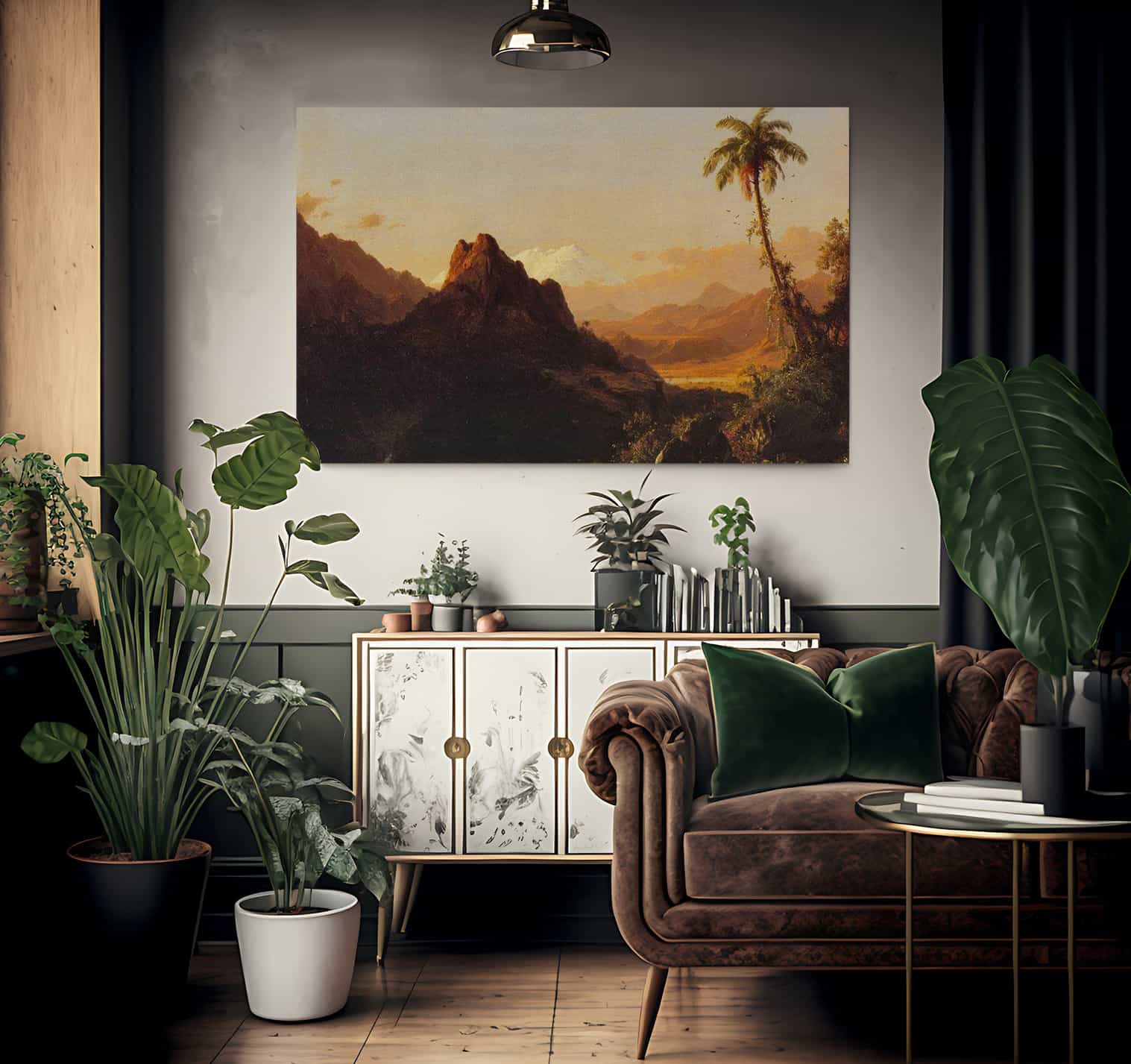 In The Tropics By Fredric Edwin Church Fine Art Print