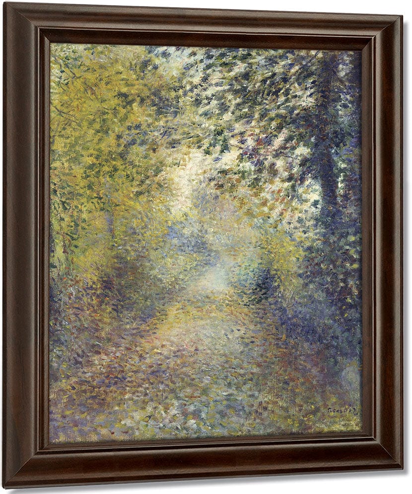 In The Woods By Pierre Auguste Renoir Fine Art Print