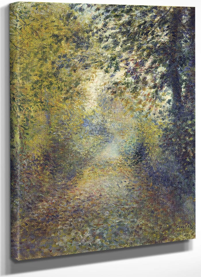 In The Woods By Pierre Auguste Renoir Fine Art Print