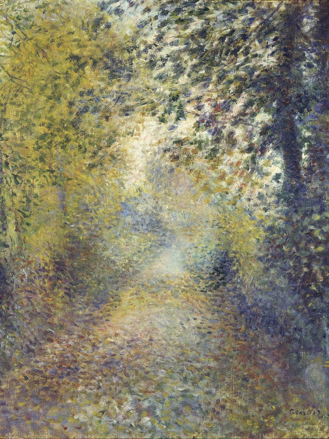 In The Woods By Pierre Auguste Renoir Fine Art Print