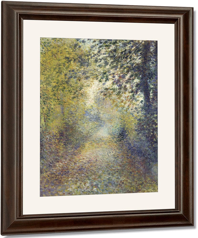 In The Woods By Pierre Auguste Renoir Fine Art Print