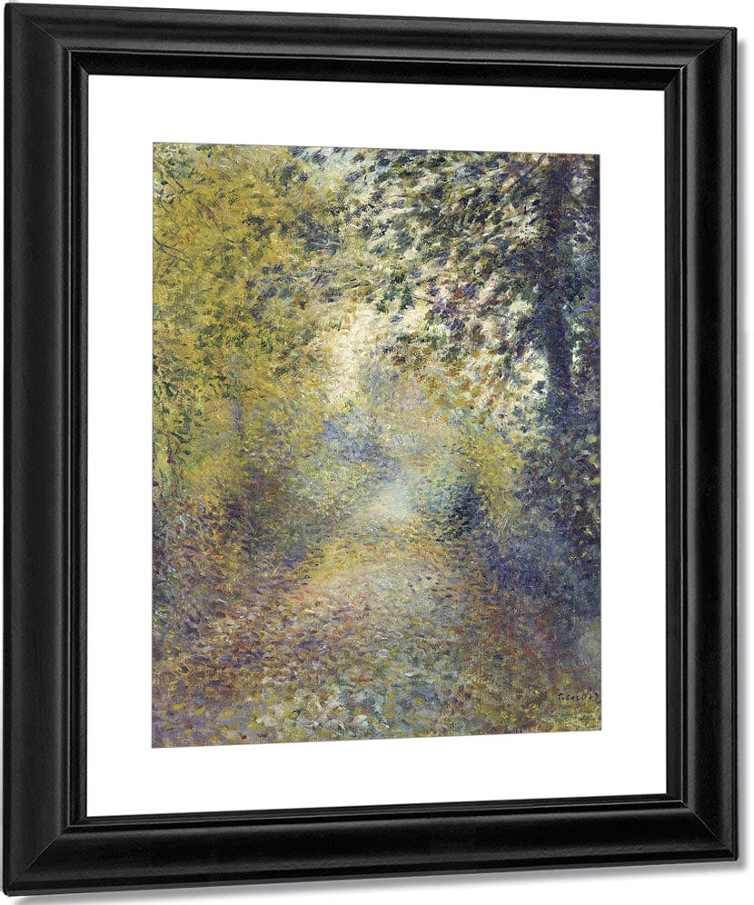 In The Woods By Pierre Auguste Renoir Fine Art Print