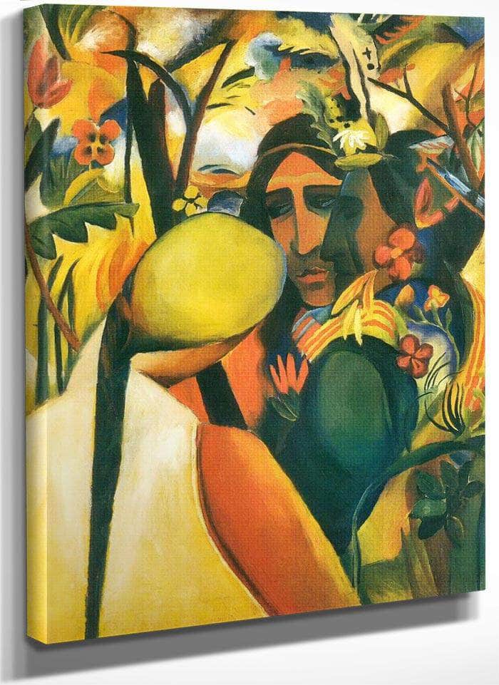 Indian By August Macke Fine Art Print