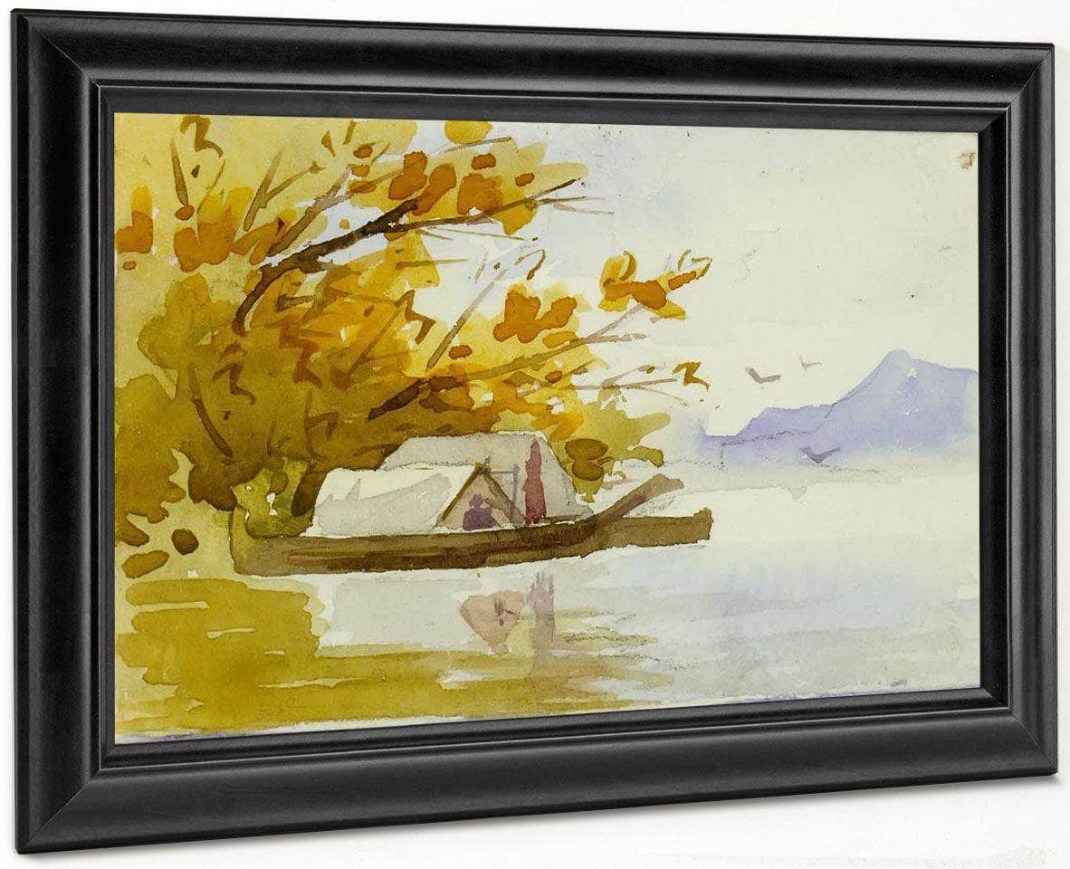 Indian Canoes By In By Harbour By I By Emily Carr Fine Art Print