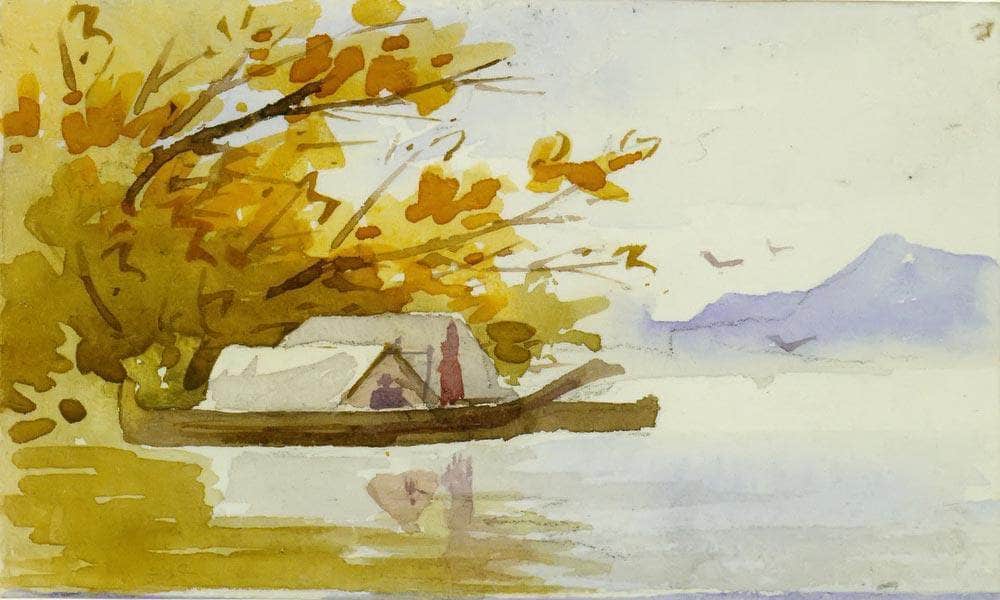Indian Canoes By In By Harbour By I By Emily Carr Fine Art Print
