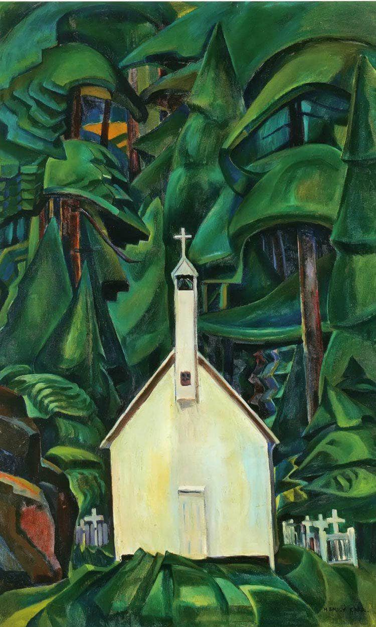 Indian Church By Emily Carr Fine Art Print