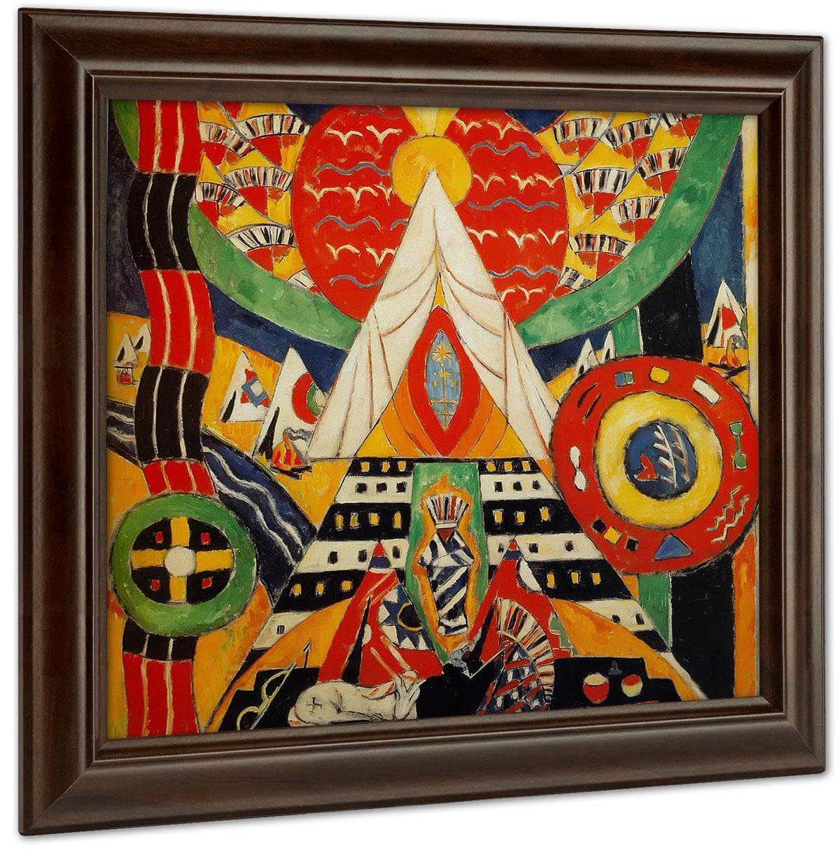 Indian Composition By Marsden Hartley Fine Art Print