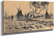 Indian Encampment; And This Way Too (A Pair) By Maynard Dixon Fine Art Print
