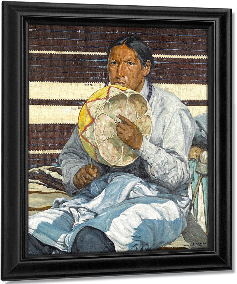 Indian Entertainer By Walter Ufer Fine Art Print