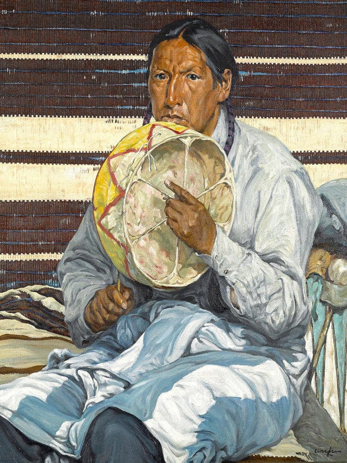 Indian Entertainer By Walter Ufer Fine Art Print