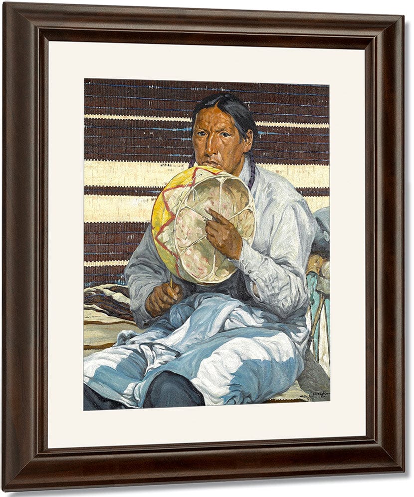 Indian Entertainer By Walter Ufer Fine Art Print