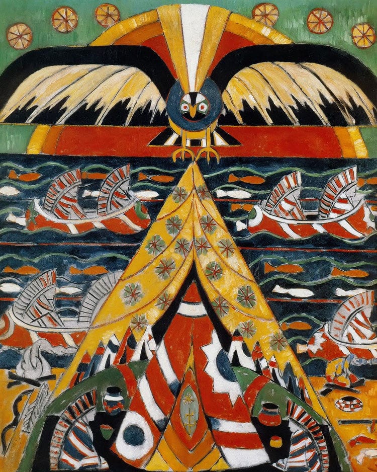 Indian Fantasy By Marsden Hartley Fine Art Print
