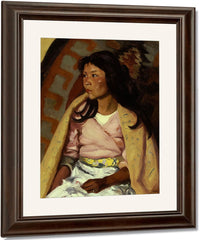 Indian Girl Of Santa Clara By Robert Henri Fine Art Print