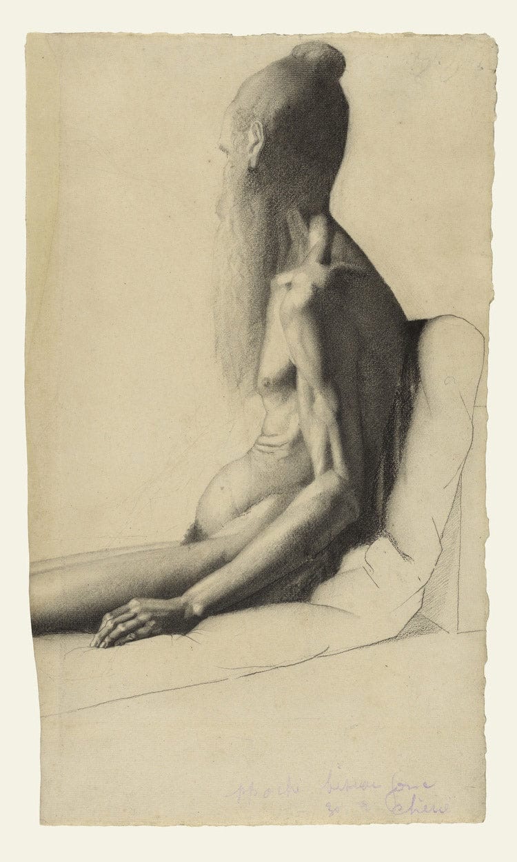 Indian Holy Man By Georges Pierre Seurat Fine Art Print