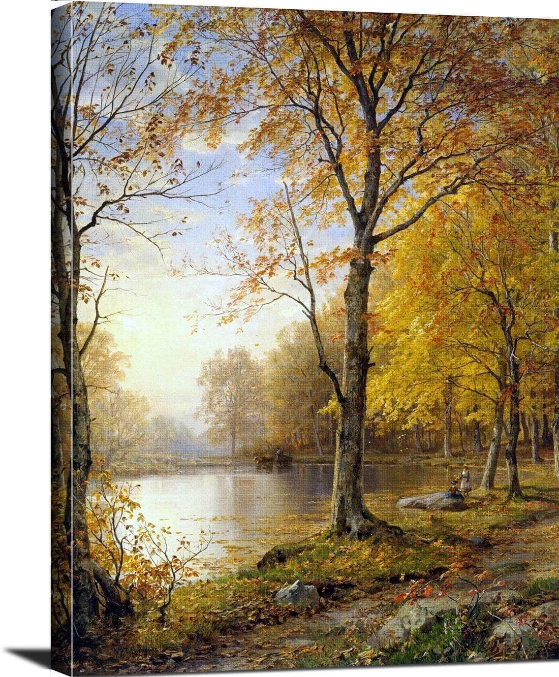Indian Summer Painting William Trost Richards Canvas Art Fine Art Print