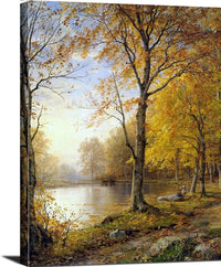 Indian Summer Painting William Trost Richards Canvas Art Fine Art Print