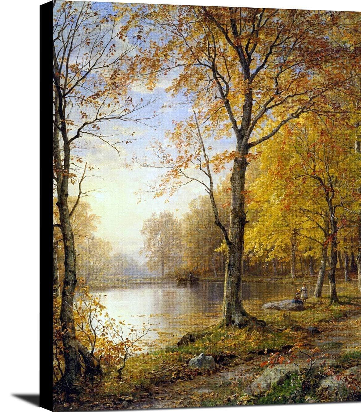 Indian Summer Painting William Trost Richards Canvas Art Fine Art Print