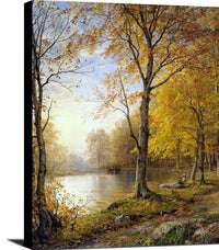 Indian Summer Painting William Trost Richards Canvas Art Fine Art Print