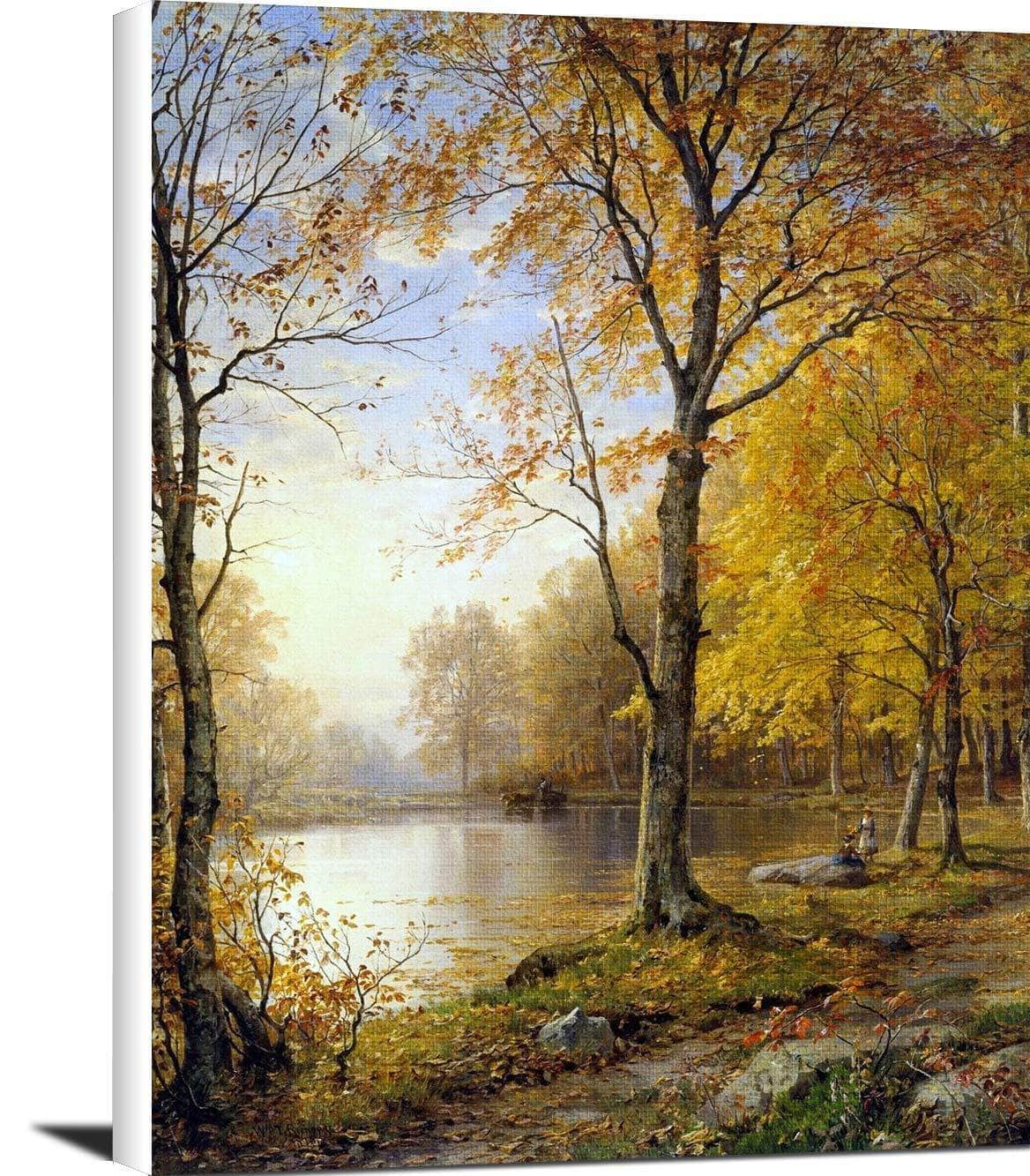 Indian Summer Painting William Trost Richards Canvas Art Fine Art Print