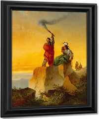 Indian Telegraph By John Mix Stanley Fine Art Print